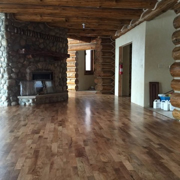 Site finished Mesquite Hardwood Floor