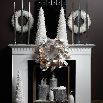 Snowdusted Mantel