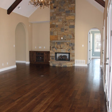 Solid hickory floors