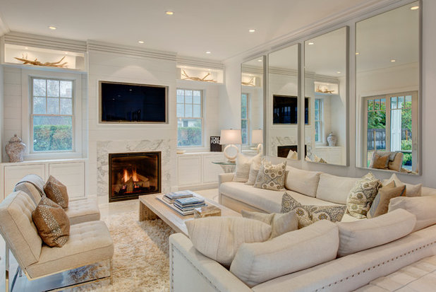 Contemporary Family Room by Amy Hill Designs