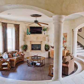 Spanish Style Home - Sunken Great Room