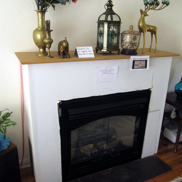 Stacked Stone Fireplace - Longmont