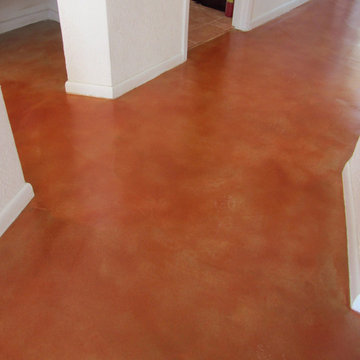 stained concrete floor