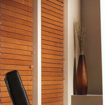 Stained Wood Blinds