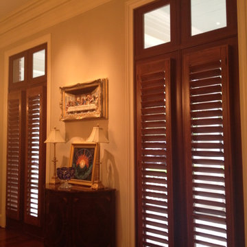 STAINED WOOD SHUTTERS