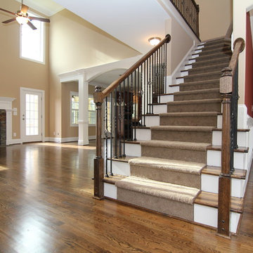 Staircase off the foyer