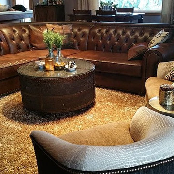 Steampunk Glam Family Room