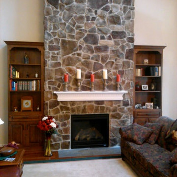 stone fireplace renovation Frederick MD