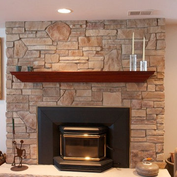 Real Stone Fireplace | Houzz