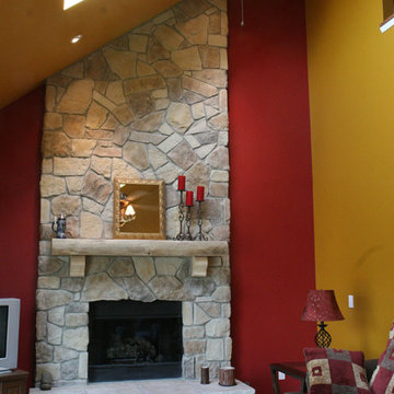 Stone Fireplaces Before & After
