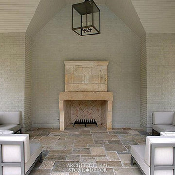Stone Floor – Antique, Reclaimed Limestone ‘Dalle de Bourgogne’ pavers