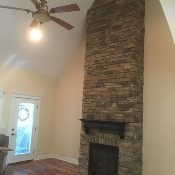 Stone Installation for Fireplace