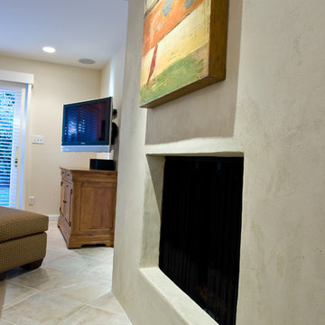 Stucco Fireplace Surround