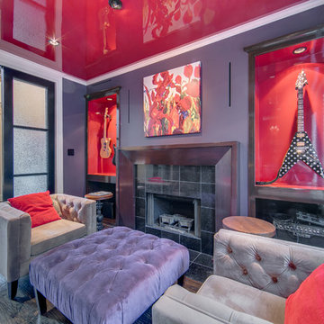 Stunning High Gloss Red Ceiling