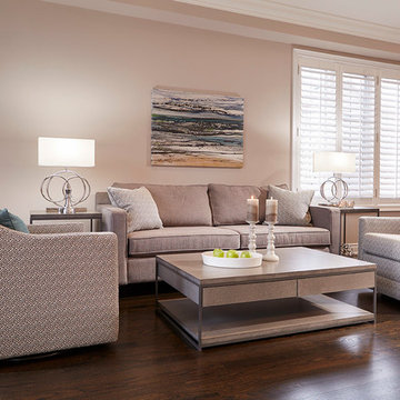 Stylish and chic family room
