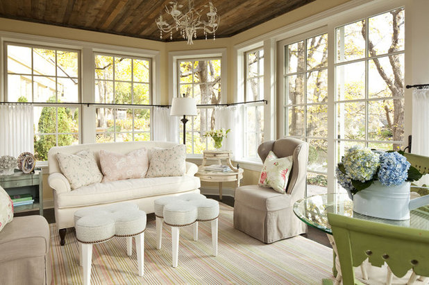 Shabby-chic Style Family Room by O’Hara Interiors
