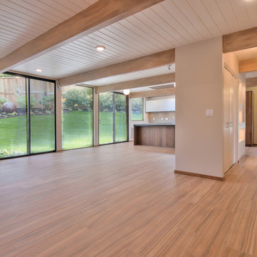 Sunnyvale Eichler Style Whole House Remodel - Family Room