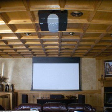 Suspended Coffered Wood Ceiling System