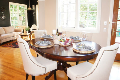 Example of a trendy dining room design in Columbus
