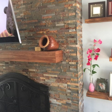 Tamara & Joseph- Fireplace & Living Room