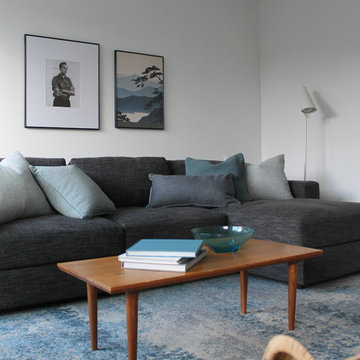 Teal Color Palette with West Elm Urban Sectional Sofa