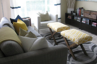 Example of a family room design in Atlanta