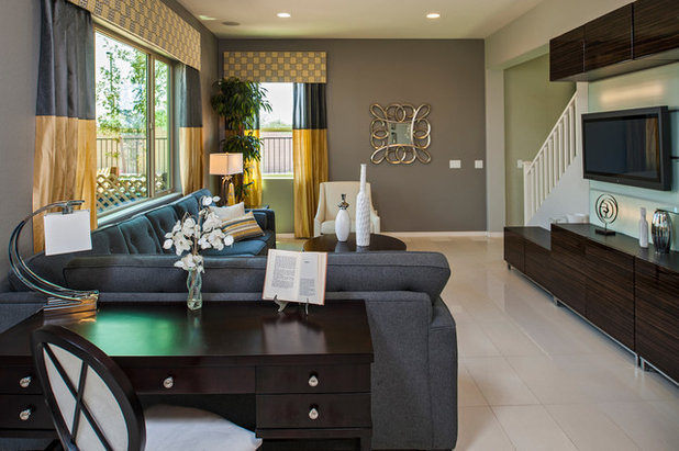 Contemporary Family Room by Meritage Homes