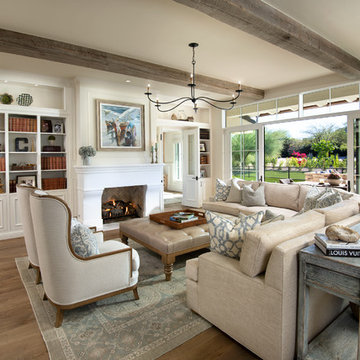 The inside flows to the patio