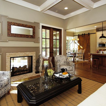 The River Forest Family Room built by Homes By Dickerson at Barton's Grove & Geo