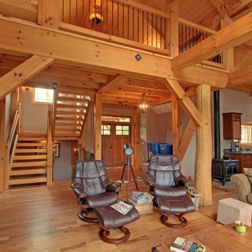Timber Frame House Great Room
