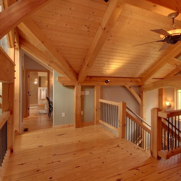Timber Frame House Upper Level