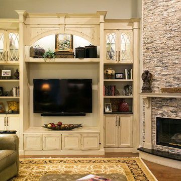 Traditional Living Room and Fireplace Remodel
