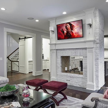 Traditional Modern West Suburban Chicago Family Room
