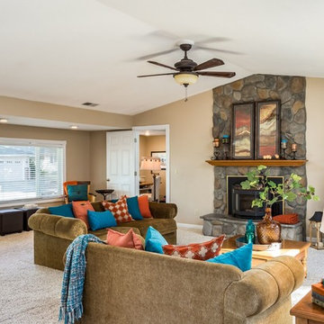 Traditional Ranch Style Home Staging