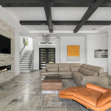 Transitional Custom Home on Lake Clarice in Windermere