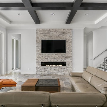 Transitional Custom Home on Lake Clarice in Windermere