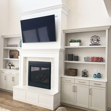 Transitional Family Room Cabinetry
