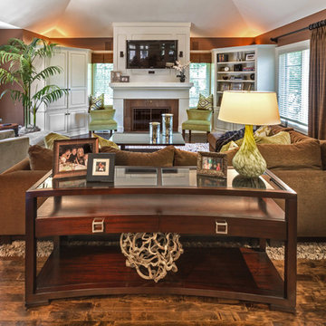 Transitional Family Room