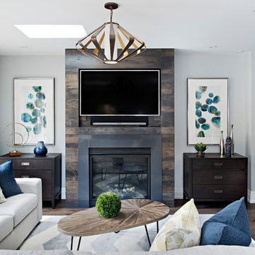 Transitional Family Room