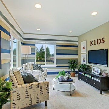 Transitional Family Room