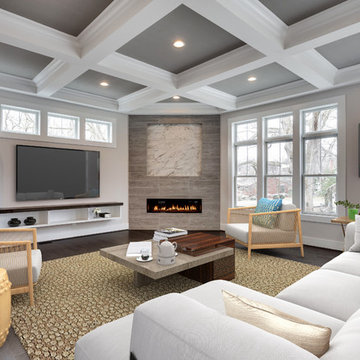 Transitional Family Room