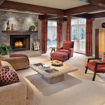 Transitional Family Room