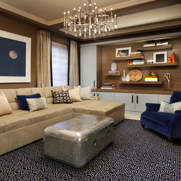 Transitional Family Room