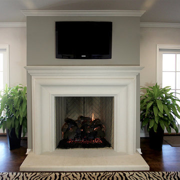 Transitional Fireplace Mantel Styles