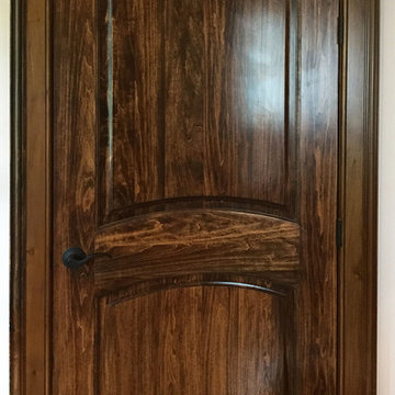 True Arch 2-panel Door Solid Poplar