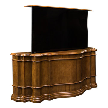 TV Lift Cabinet Furniture is US Made fits up to 75 inch TV.