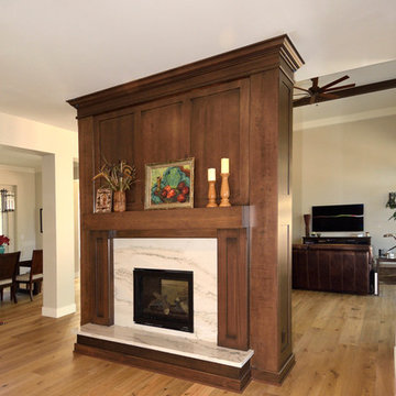 Two-sided Fireplace Room Divider