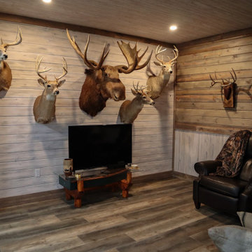 Ultimate Lodge Look Finished Basement