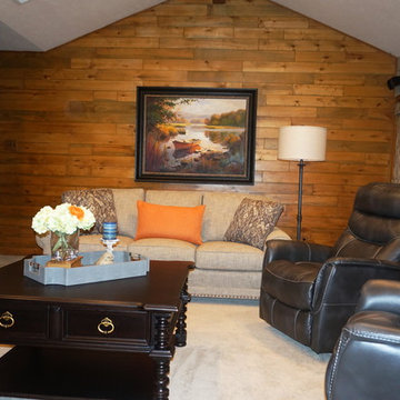 Updated Rustic Ranch Family Room