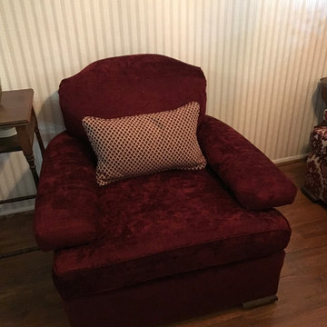 Upholstered Sofa & chair